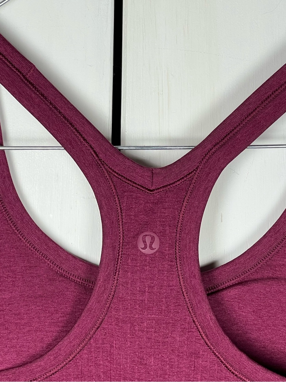 Lululemon Ebb to Street Tank Top Ribbed Raspberry Color Size 4 - Picture 6 of 7